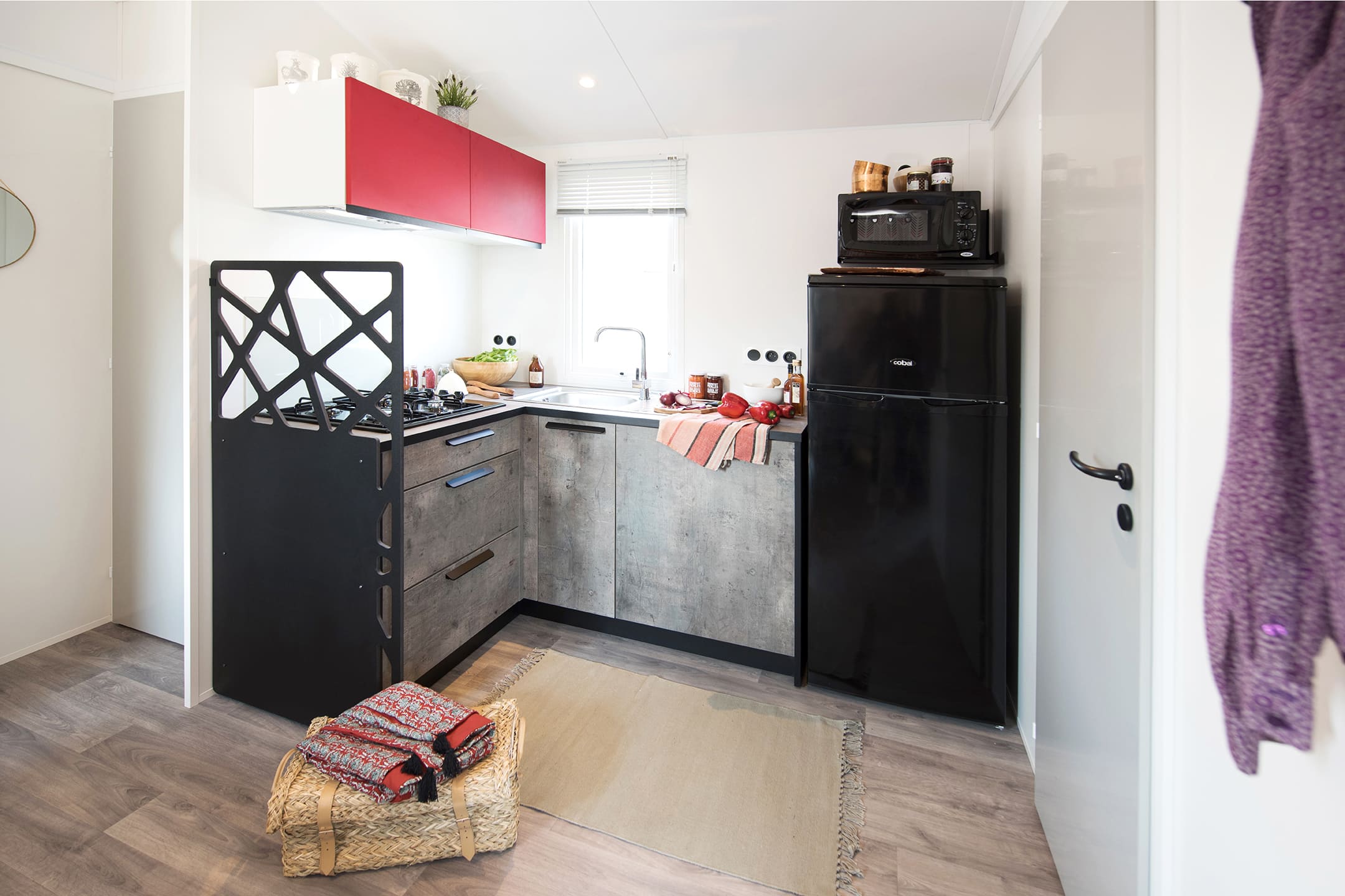 mobilhome grand confort au camping Val-Vert - charente-maritime