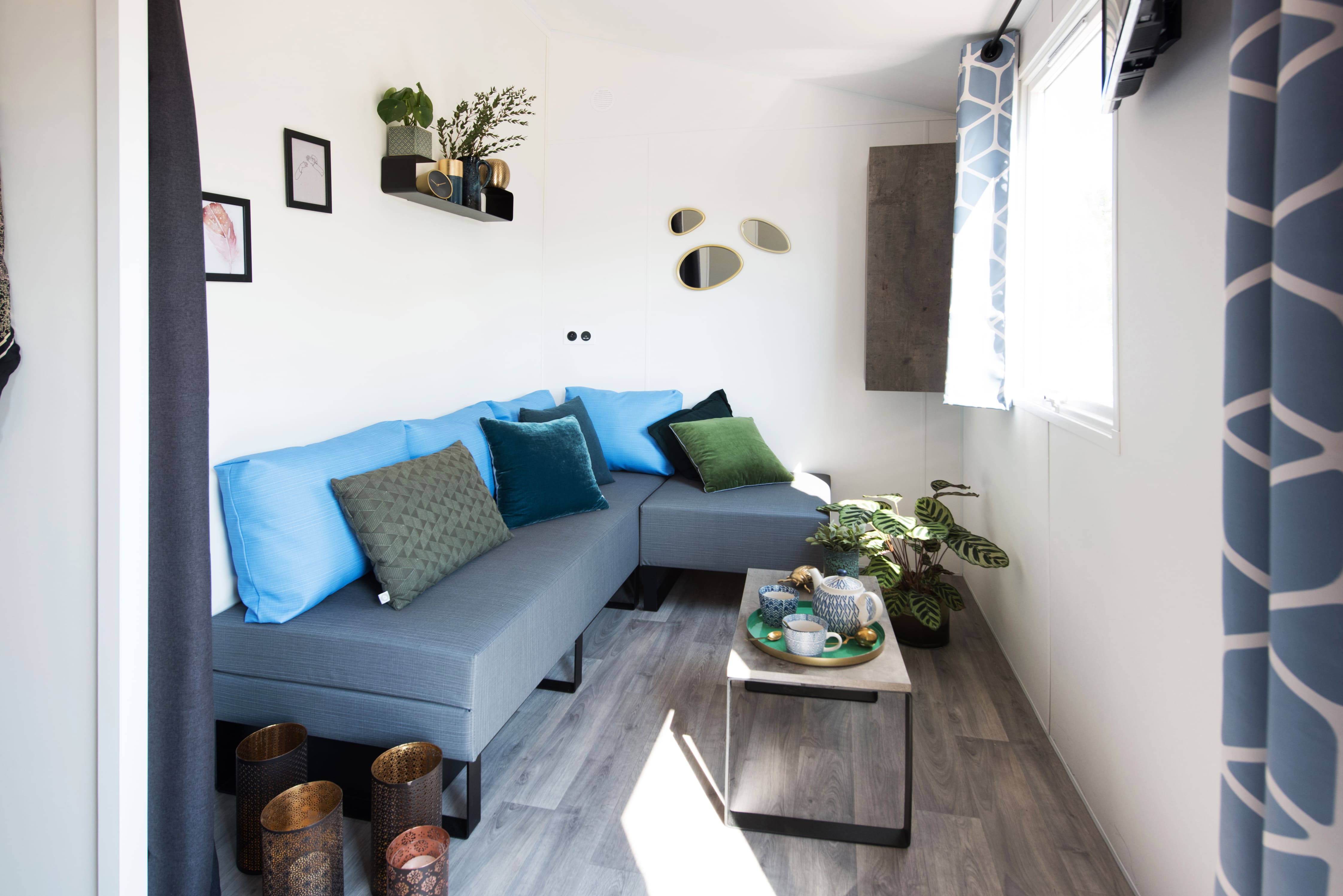 mobilhome grand confort au camping Val-Vert - charente-maritime